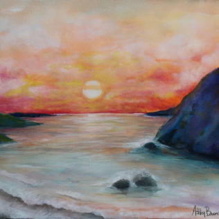 ocean scene - Watercolor
